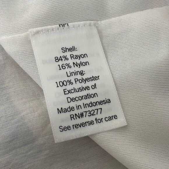 Nine West Cream & Black Floral Asían Print Maxi Dress L Milkmaid Prairie‎ Boho - Picture 6 of 14